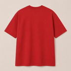 Oversized Red Cotton T-Shirt – 240 GSM