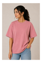Rose Pink Oversized T-Shirt | 240 GSM