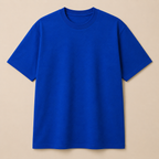 Royal Blue Oversized Cotton T-Shirt – 240 GSM Premium Tee
