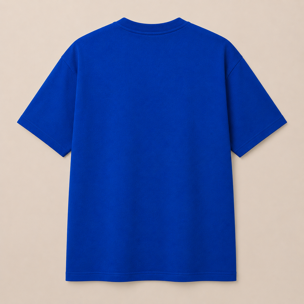 Royal Blue Oversized Cotton T-Shirt – 240 GSM Premium Tee