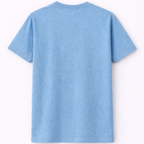 Light blue t-shirt on a white background