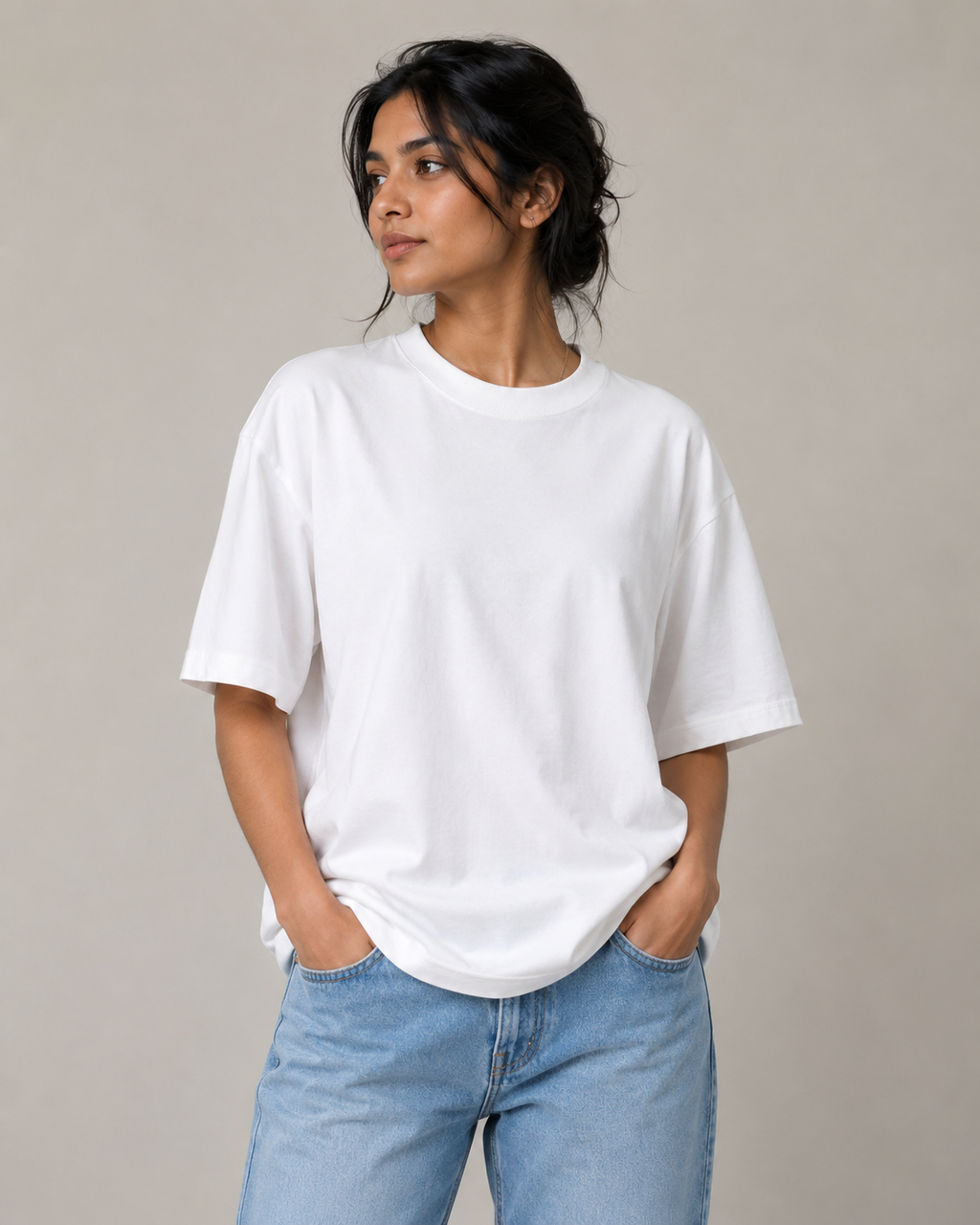 White Oversized T-Shirt | 240 GSM