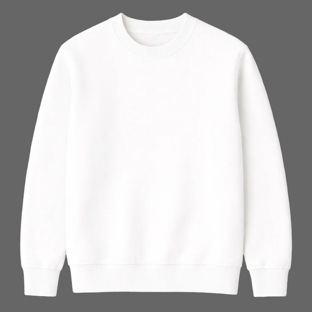 White long-sleeve shirt on a white background